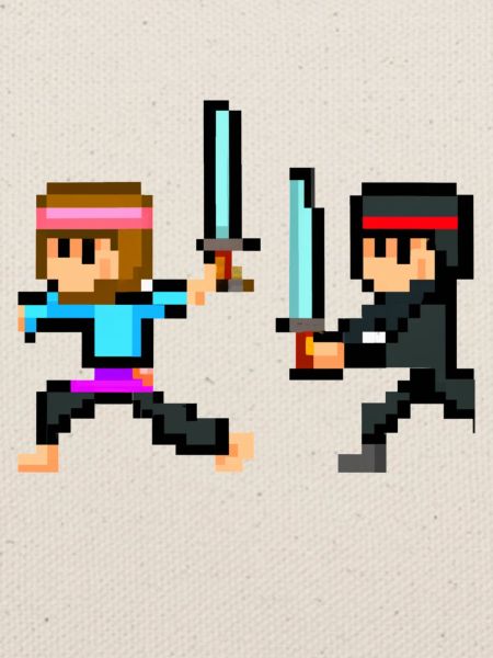 PixelArt Ninja fight