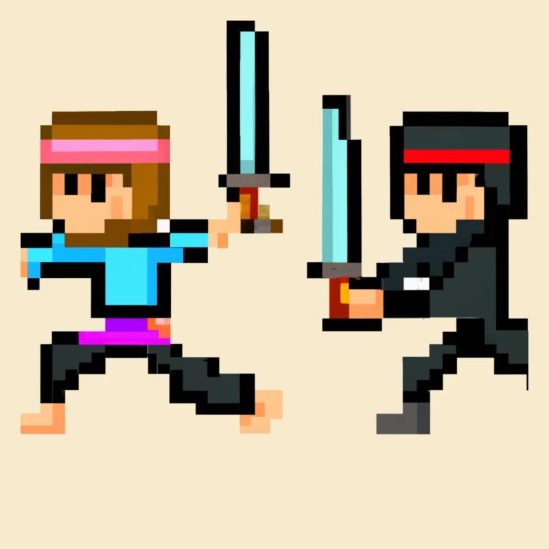 PixelArt Ninja fight