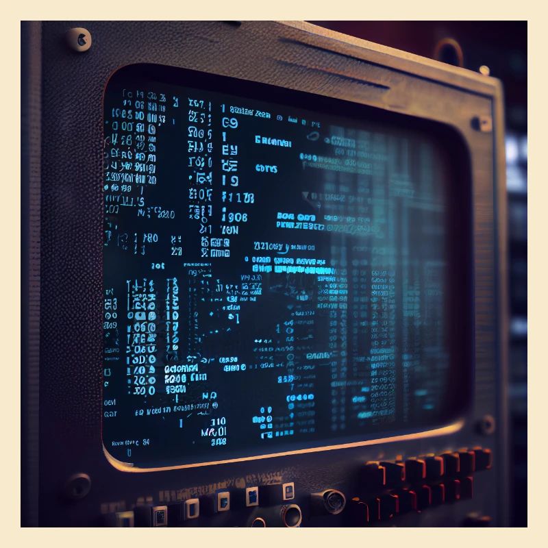 Code sur un écran de PC