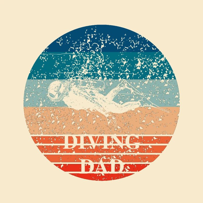 Diving Dad - Conception de plongeur pour les papas de plongée