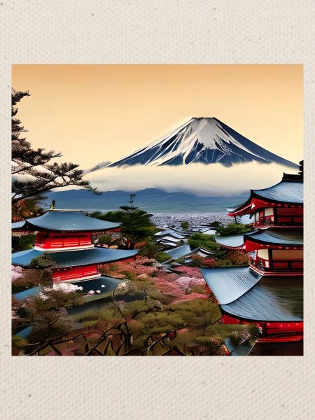 Mount Fuji in Digital Art