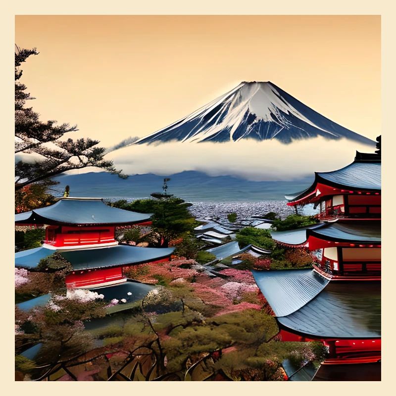 Mount Fuji in Digital Art