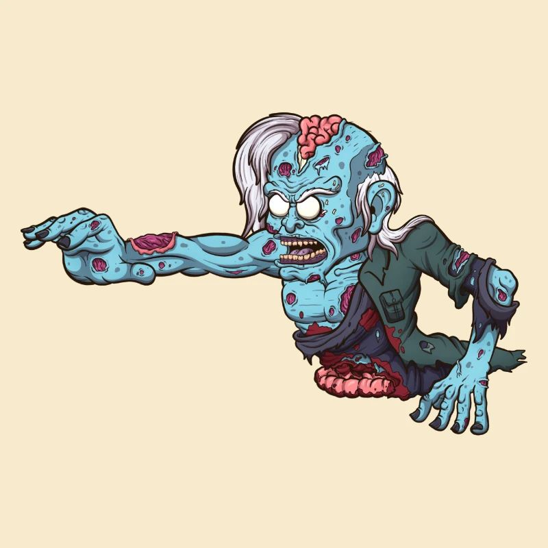 Krabbelnder Zombie