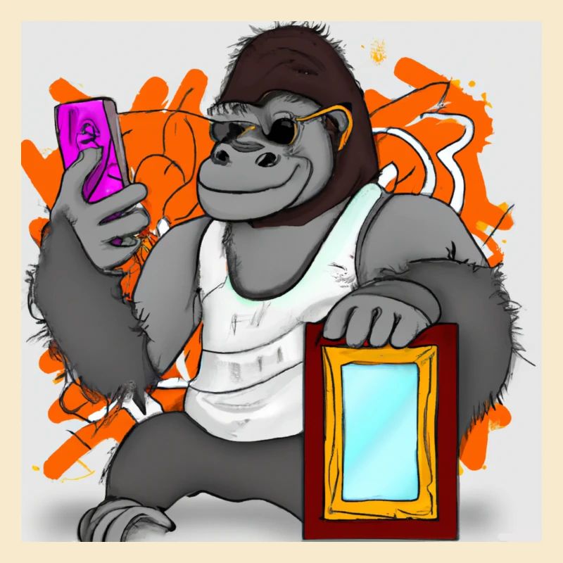 Gorilla Makes Selfie V4 Gift