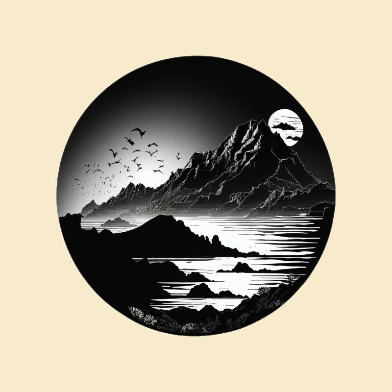 Black White Mountain