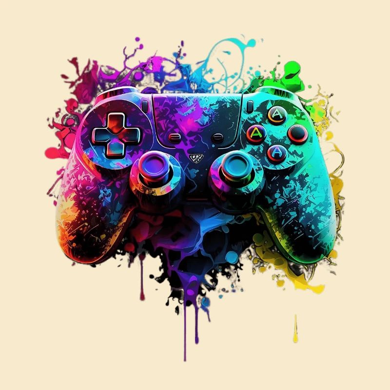 Neon Gaming Controller / Kontroller