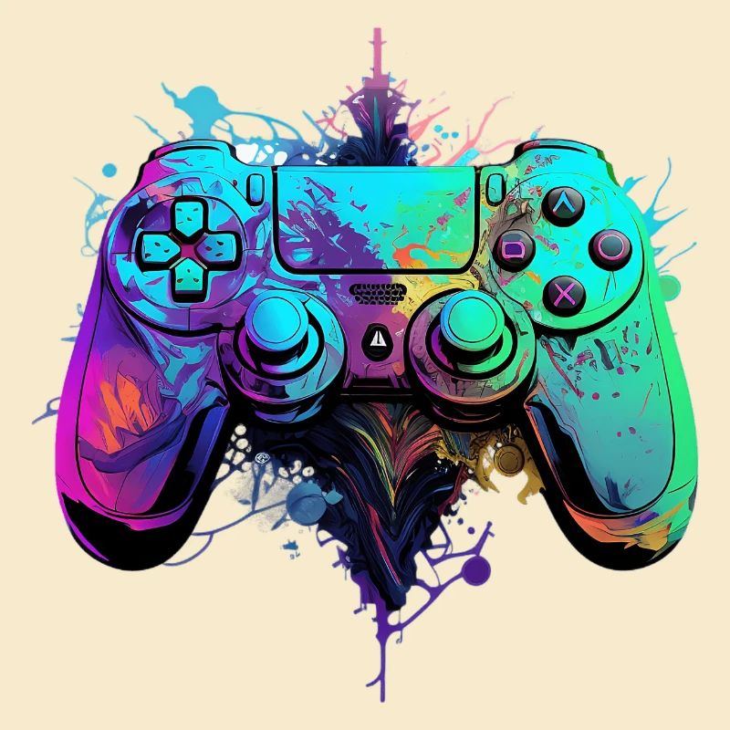 Neon Gaming Controller / Kontroller