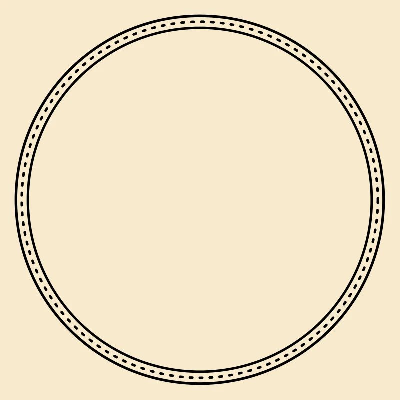 Points Circle Frame Decor