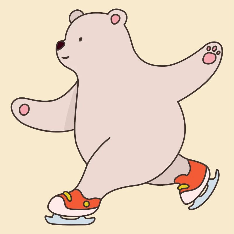 Teddy Witziger Spruch Eisbär Eiskunstlauf Polarbär