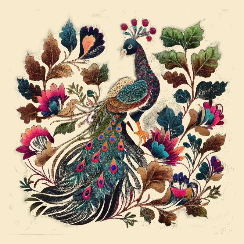 Pfau im Garten