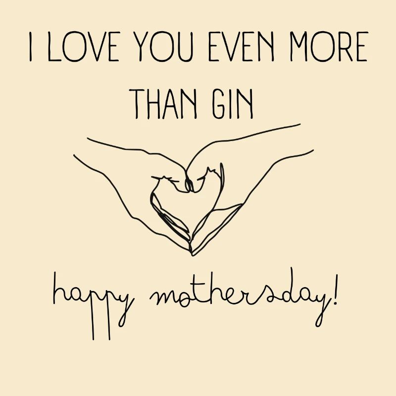 Muttertag Muttertagsgeschenk gin