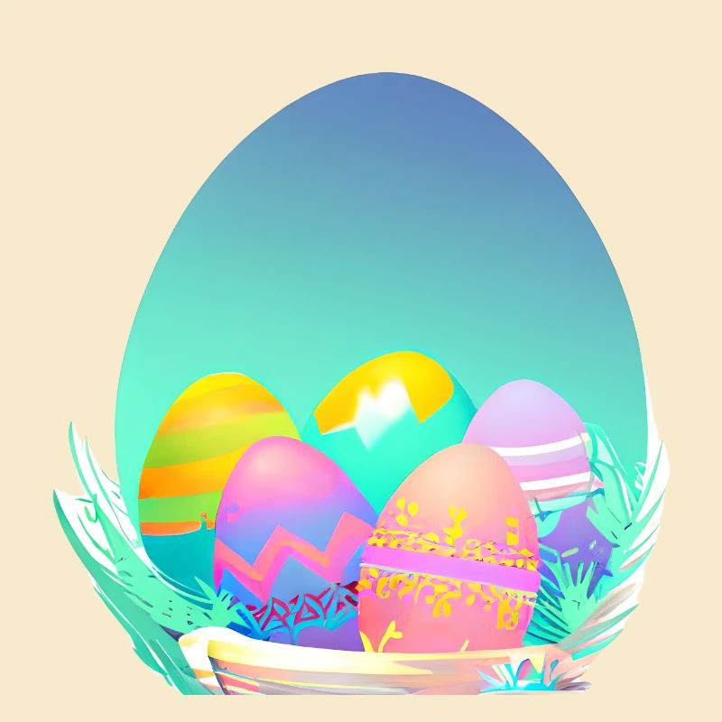 Osterei Frohe Ostern Geschenk Easter Osterhase