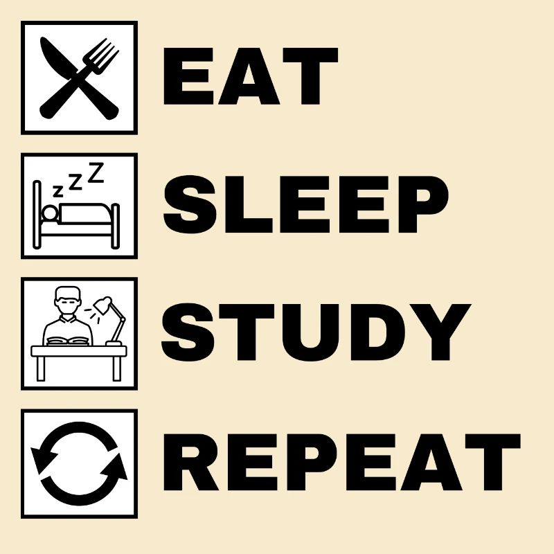 Eat Sleep Study Repeat