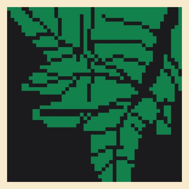Feuille pixel art