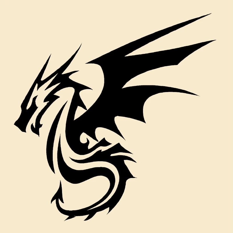 Schwarzer Drache