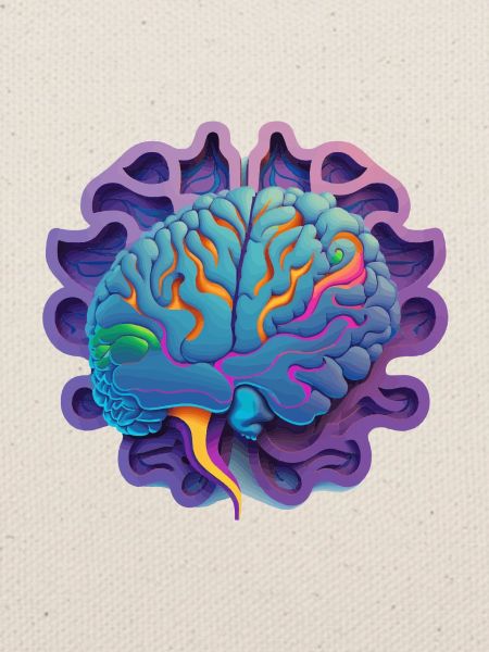 purple brain Geschenk