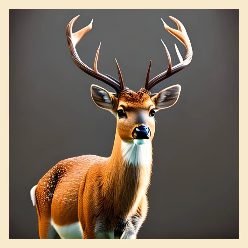 Neugieriger Hirsch