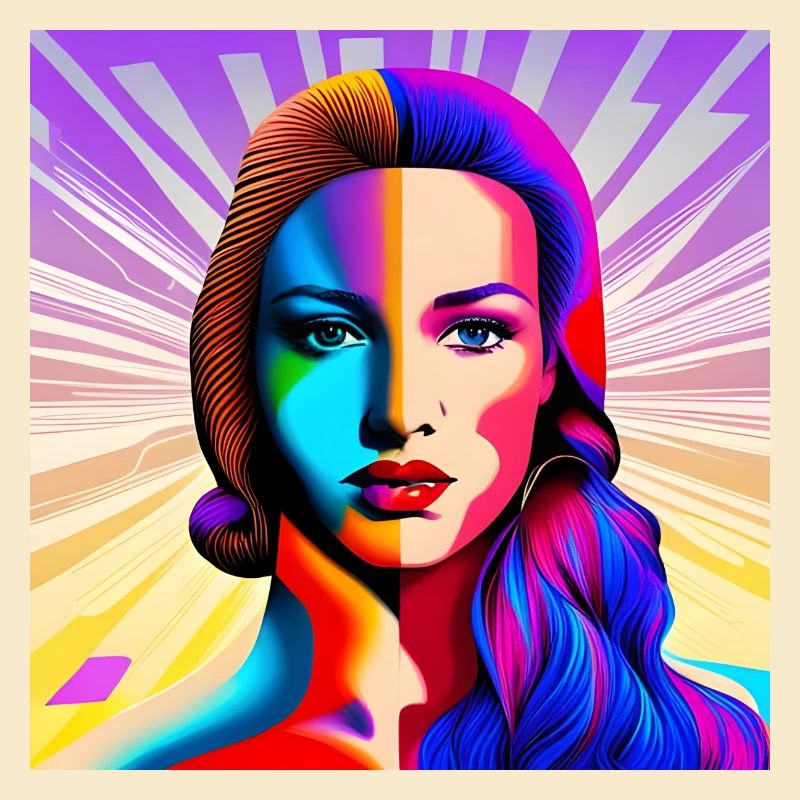 Schönes Pop-Mädchen