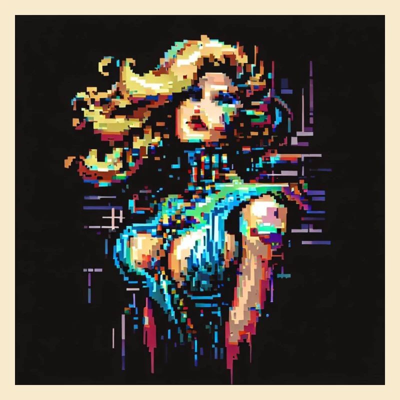 Techno babe [pixel art]