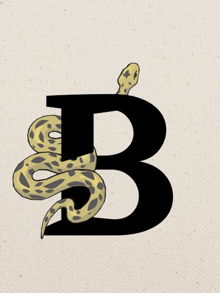 Buchstabe b Schlange