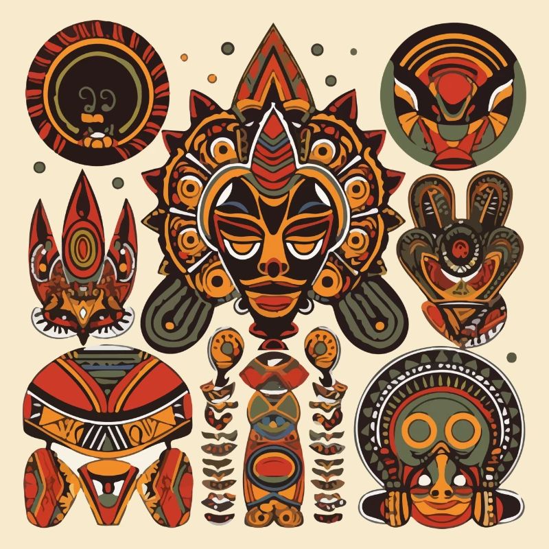 Traditionelles afrikanisches Design