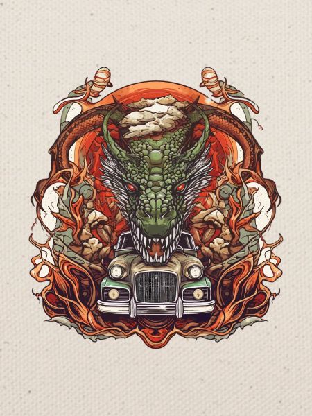 Drachen Auto