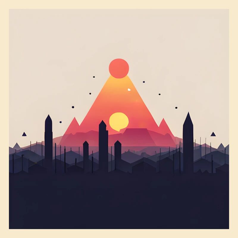 abstrakte Pyramide
