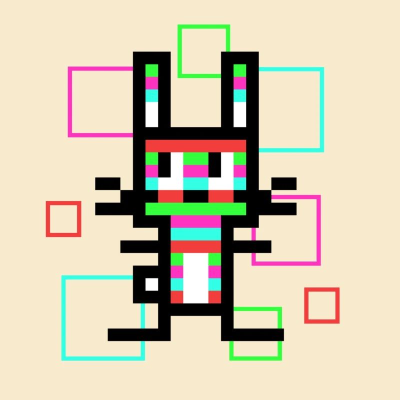 Regenbogen-Hase