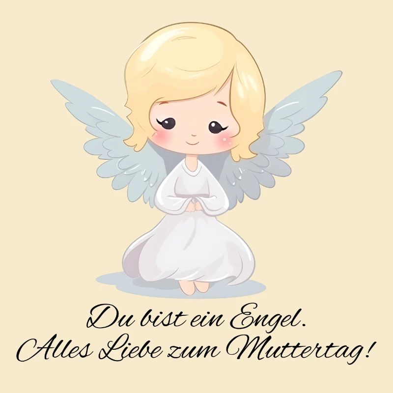 Du bist ein Engel spruch - Muttertags Geschenk