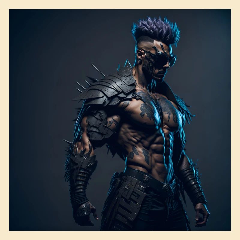 Future Cyberpunkt Warrior