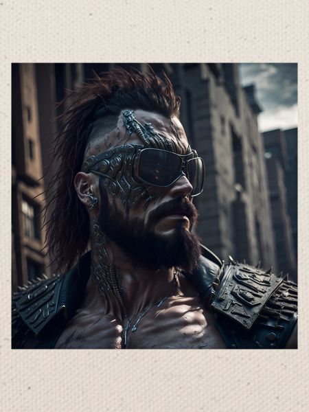 Future Cyberpunkt Warrior