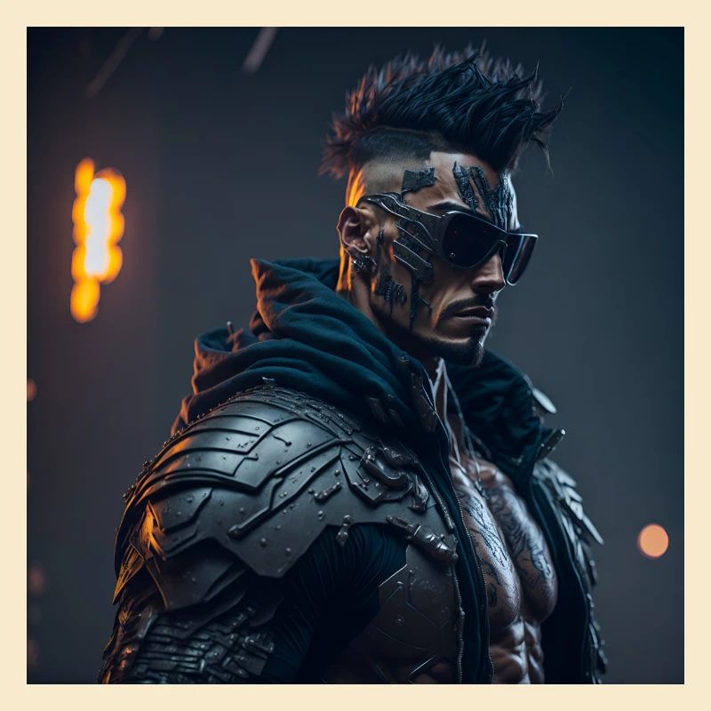 Future Cyberpunkt Warrior