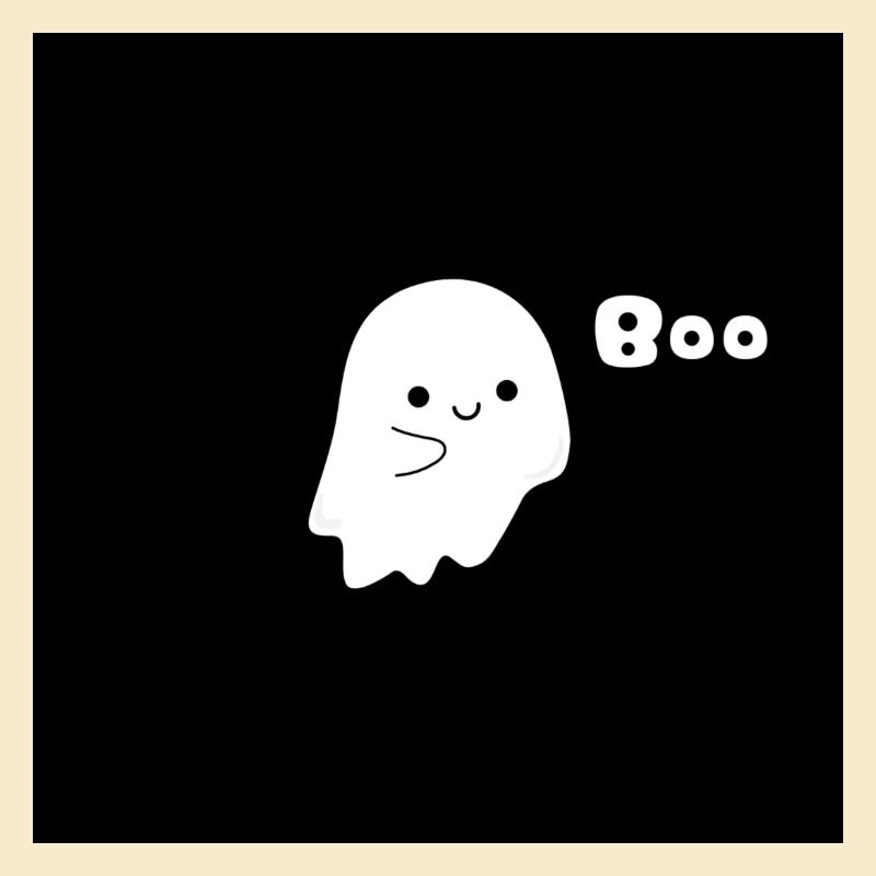 Süßer Geist Boo schwarz