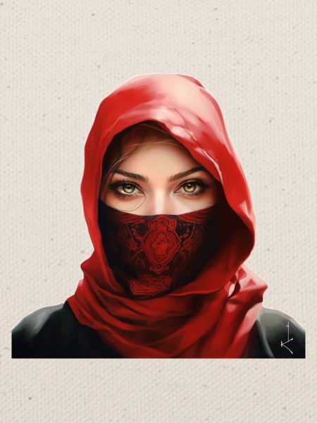 Arabisches Mädchen mit Palituch