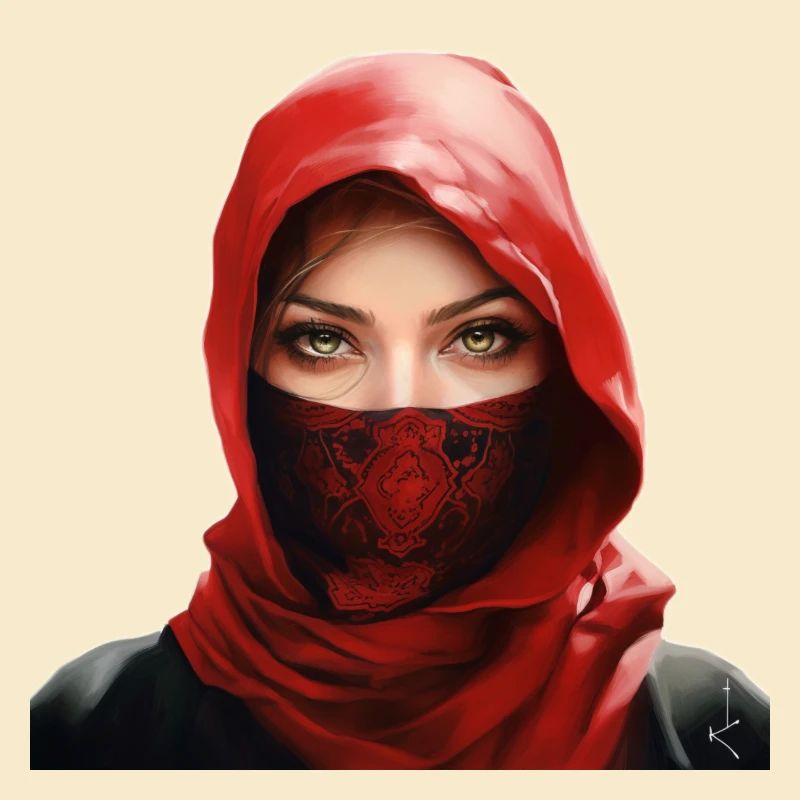 Arabisches Mädchen mit Palituch