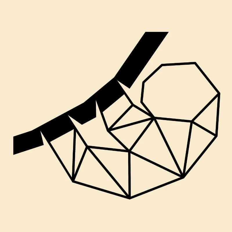 Faultierlogo schwarz