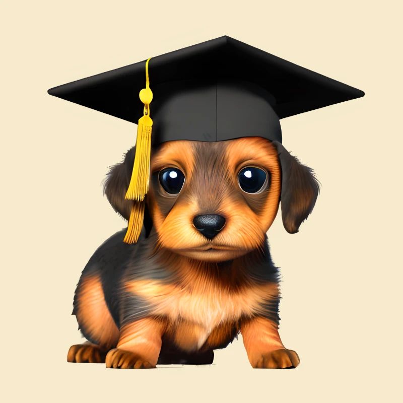 Bachelor Schulabschluss Dachshund Hunde Studium