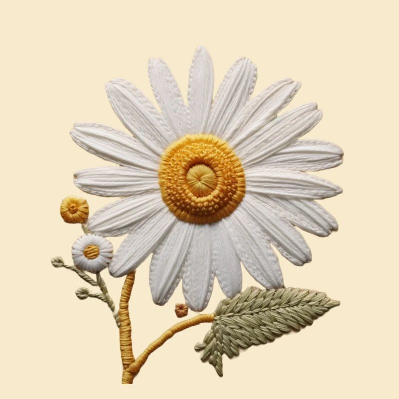 Gesticktes Gänseblümchen