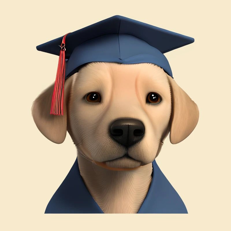 Graduation Bachelor Labrador Dog Studies