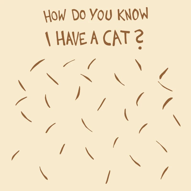 Comment savez-vous que j’ai un chat (poils de chat brun)