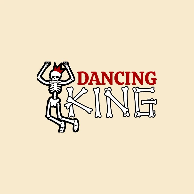 Halloween Dancing King Skeleton Dance Gift Idea