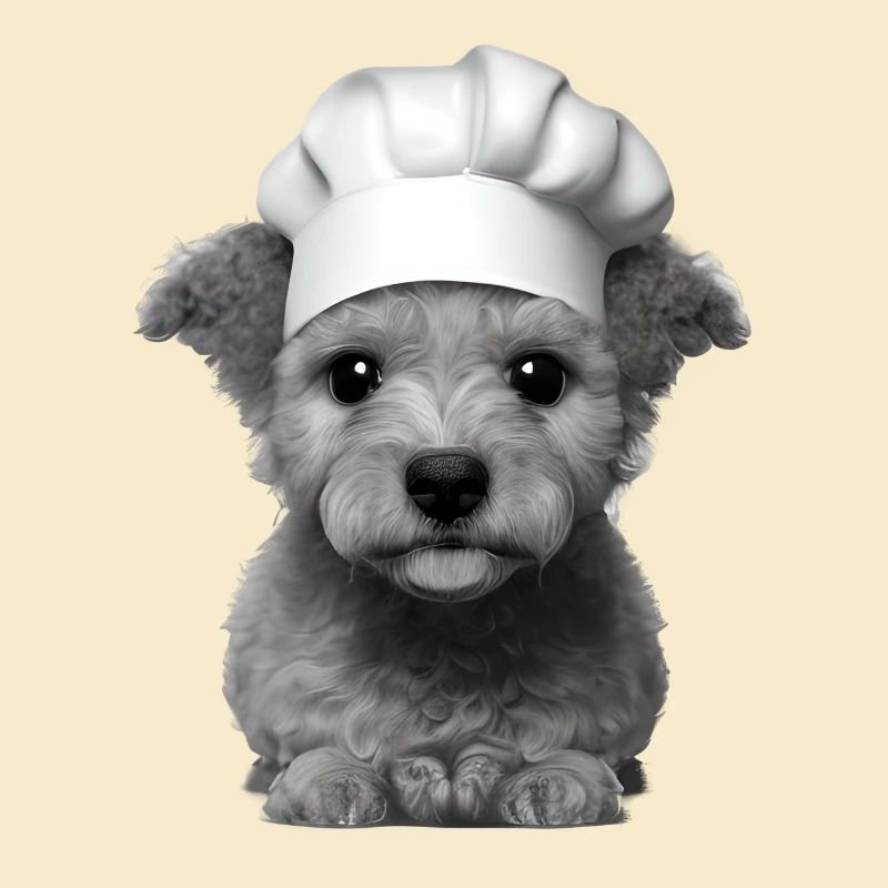 Caniche Propriétaire de chien Cuisiniers Caniche Chiot Chiot Chiot Chiot