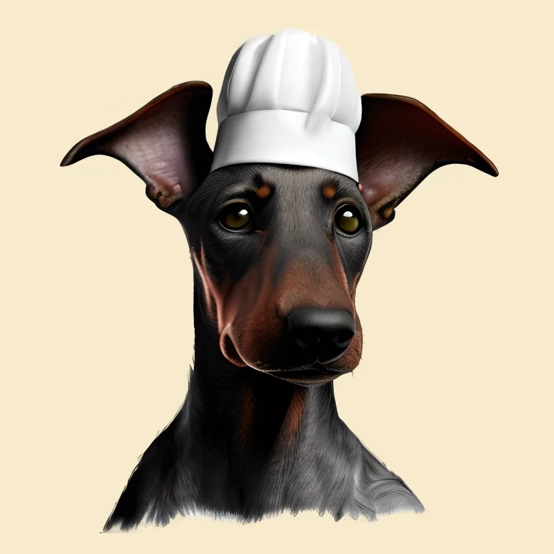 Dobermann Gastronom Köche Hund Dobermannwelpe