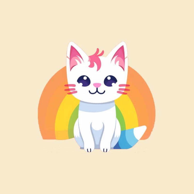 Regenbogen Katze