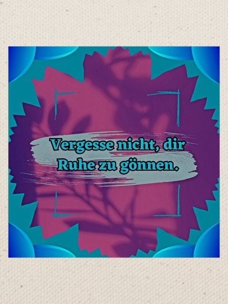 Ruhe Zitat