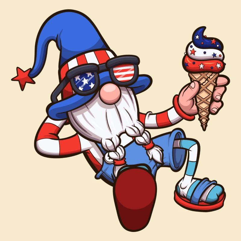 4. Juli Zwerg mit Eis