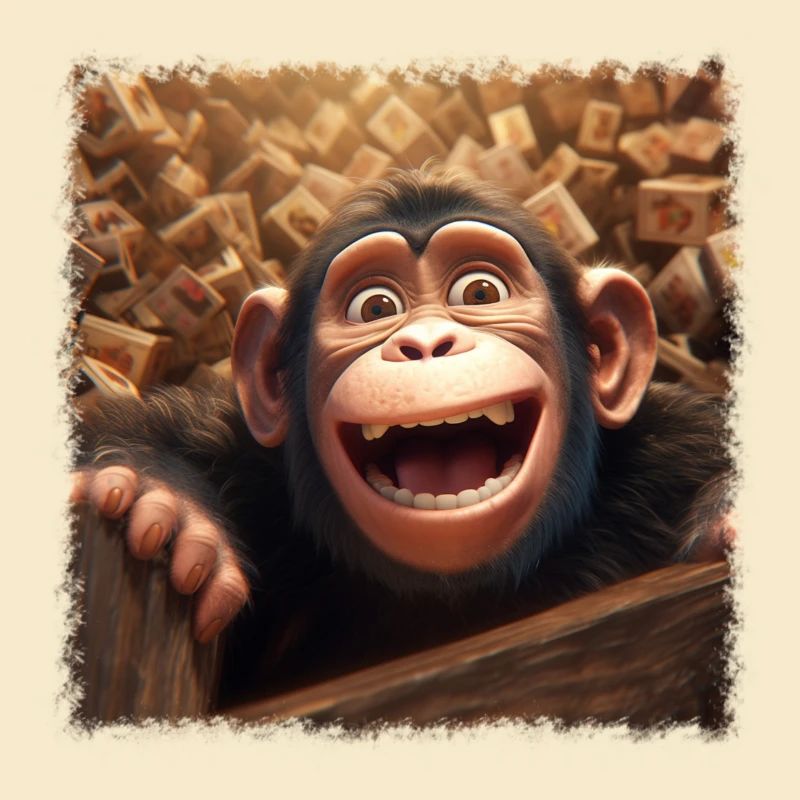 cooler Affe