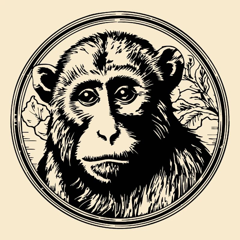 Monkey Monkey Monkey Face Jungle