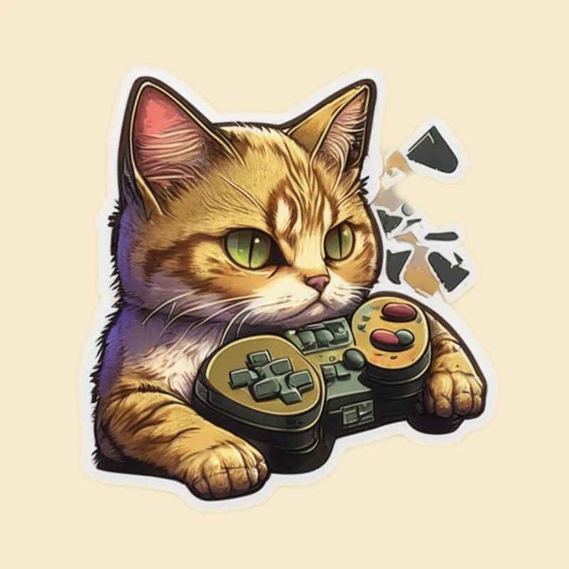 Gaming Katze