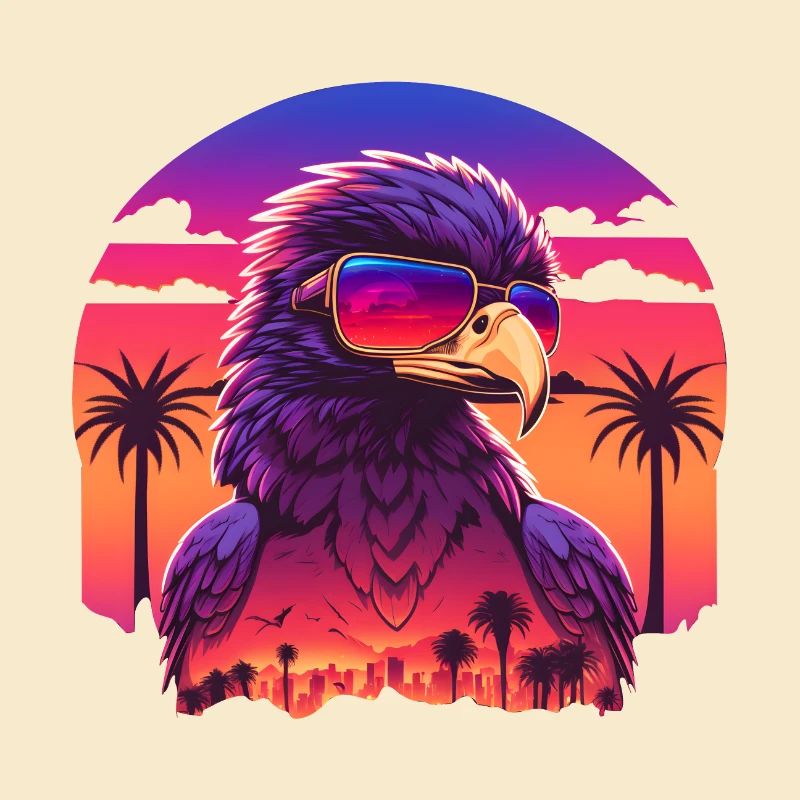 Synthwave eagle